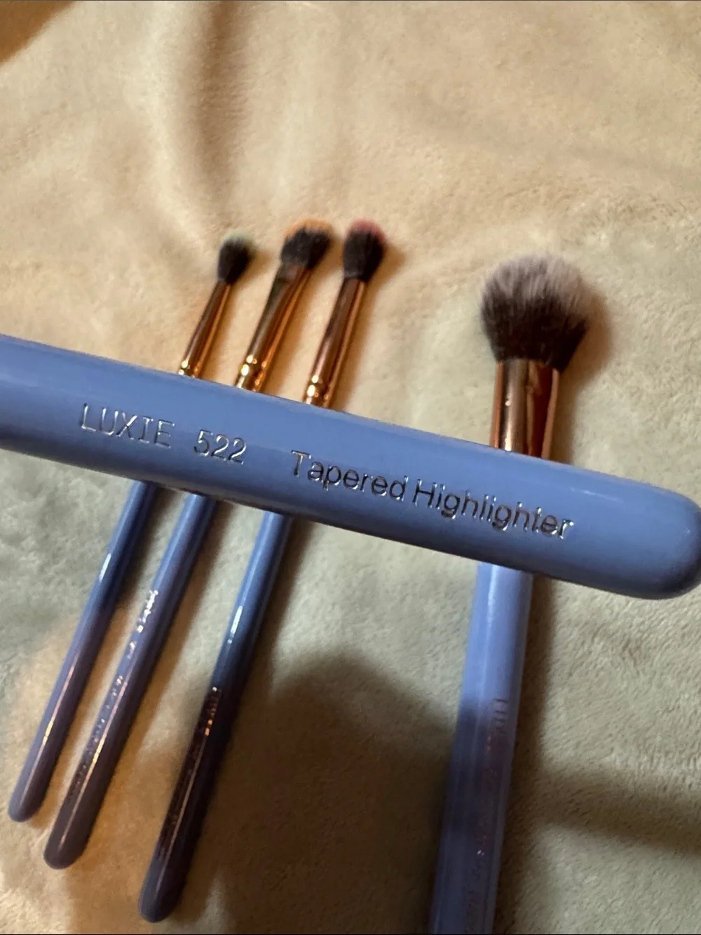 Luxie Light Blue 5-Piece Face & Eye Brush Set